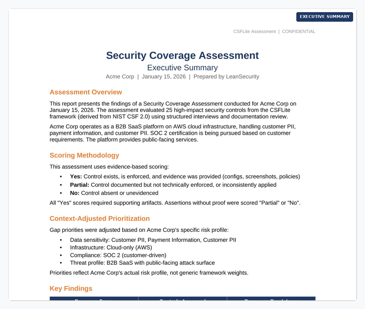 Executive Summary - Page 1